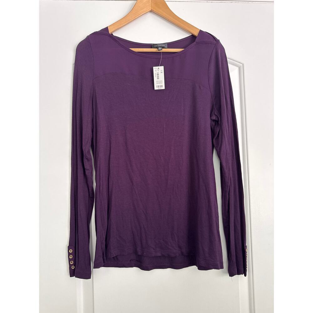NWT The Limited Purple Long Sleeve Top Size Medium